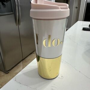 Kate Spade Pink and Gold Tumbler